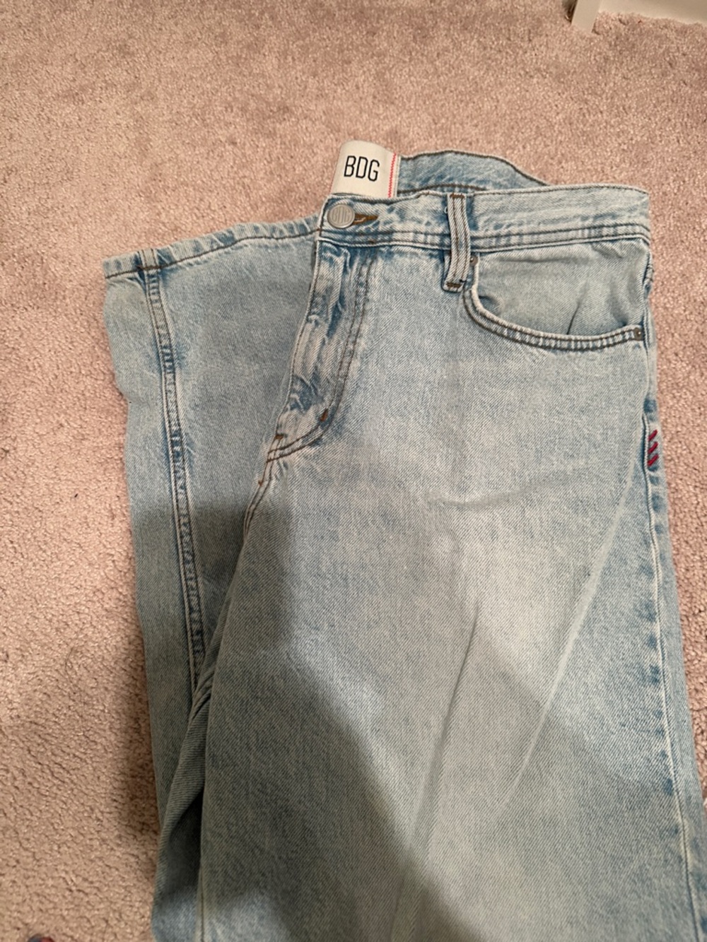 BDG Light Blue High Waist vintage slim fit